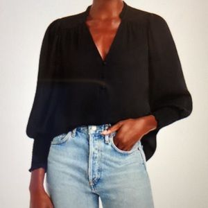 Brand NEW Bloomingdale’s Exclusive Aqua Long Sleeve Blouse